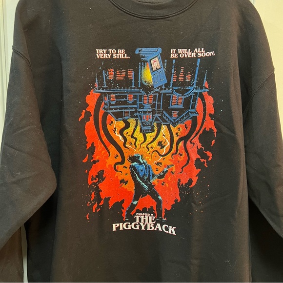 Stranger Things Netflix Sweatshirt Large Unisex Piggyback - Picture 2 of 4
